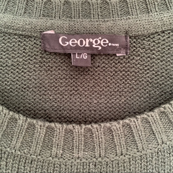 Deep Forest Green Knit Sweater - Picture 4 of 5